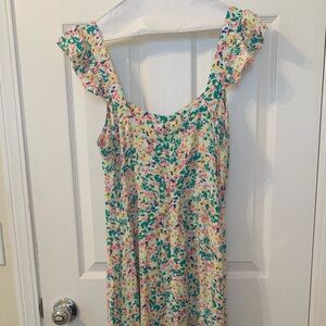 LOFT Multicolor Floral Dress
